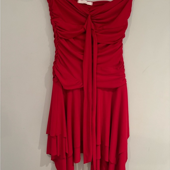 Strapless Red Women's Dress - Picture 1 of 4